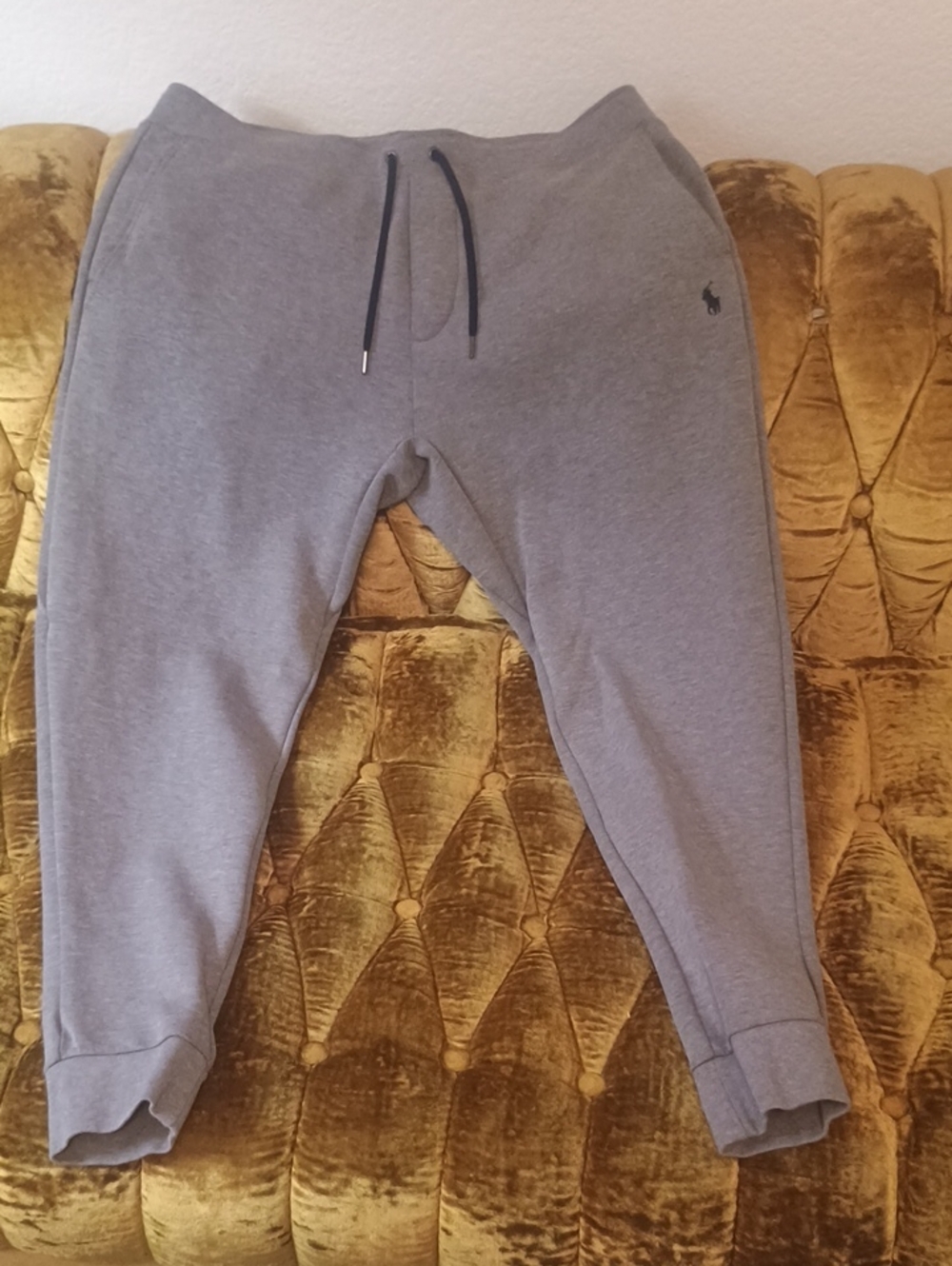 Ralph Lauren Polo Gray Slim Tapered Jogger Sweatpants